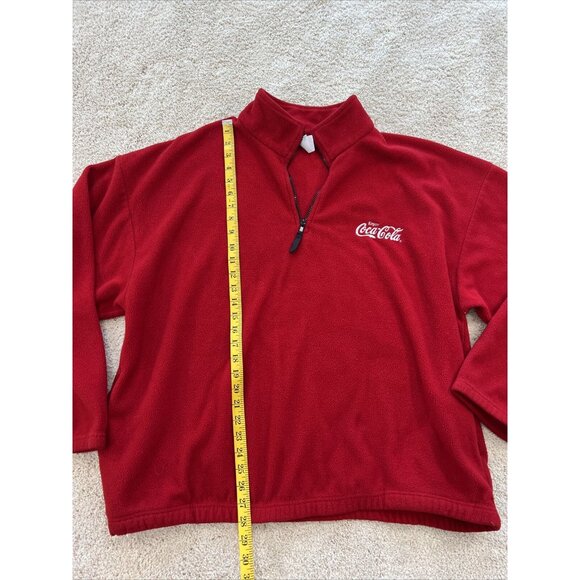 Pullover Sweatshirt Mens 3XL Red Vintage Coca-Cola Fleece U S A Pacific Styles - Picture 6 of 12